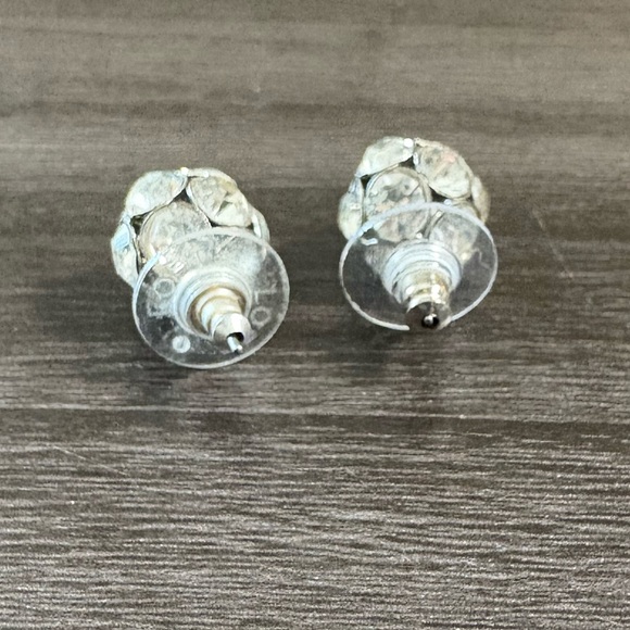 Loft Stud Rhinestone Earrings - Picture 2 of 3